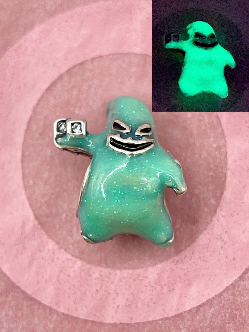 Pandora Disney Nightmare Before Christmas Oogie Boogie Glow Charm